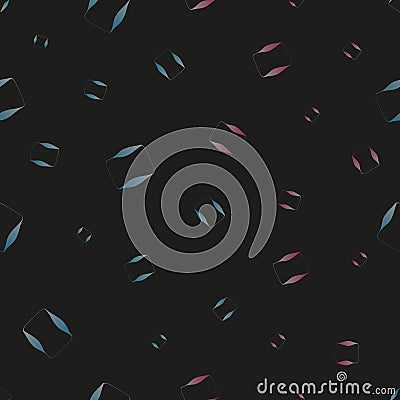 Abstract geometric on black background texture Vector Illustration